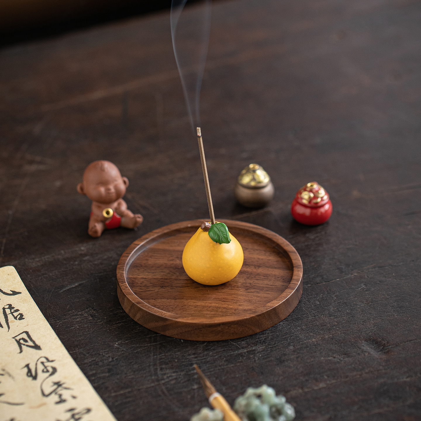 创意可爱小福娃线香炉