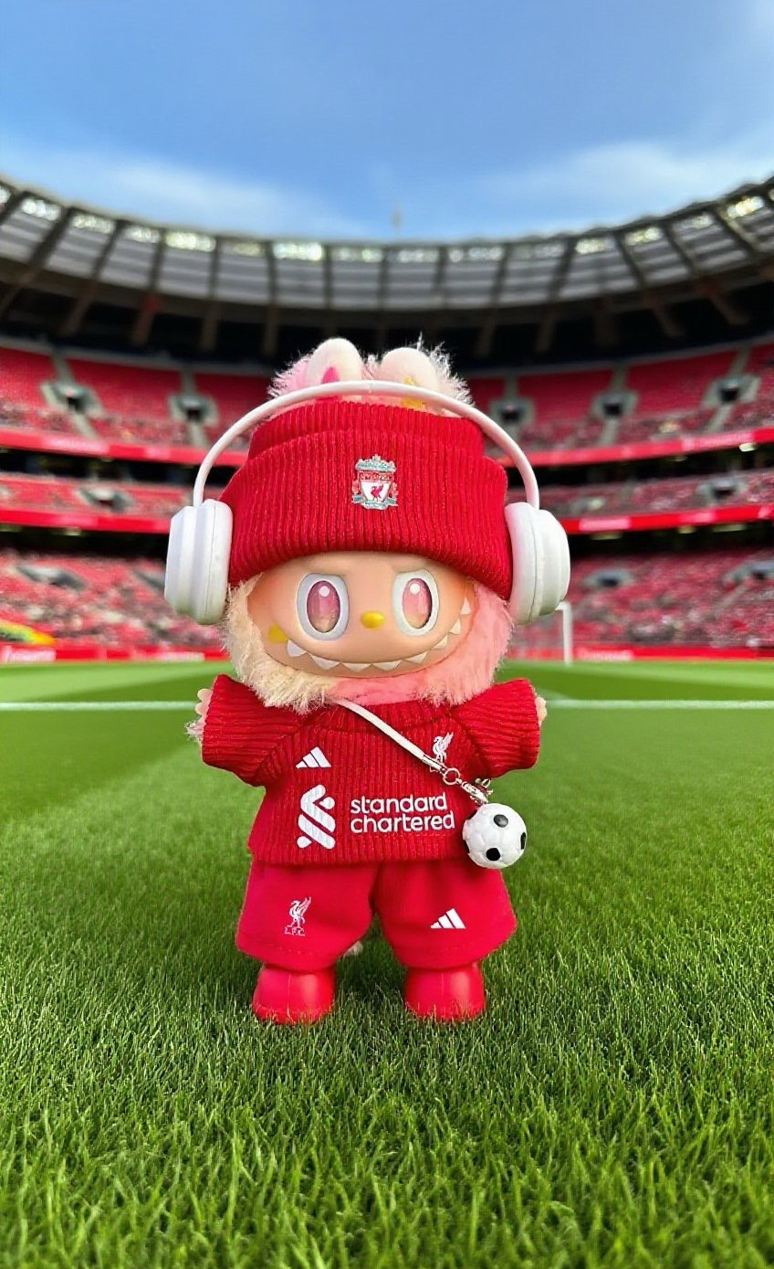 17cm玩偶衣服三代拉布布利物浦球衣前方高能足球服Labubu新款娃衣,模玩/动漫/周边/娃圈三坑/桌游,潮玩娃衣,淘宝优惠券,粉丝福利购,淘宝优惠卷