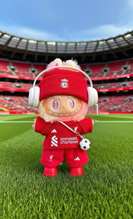 17cm玩偶衣服三代拉布布利物浦球衣前方高能足球服Labubu新款娃衣