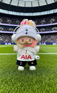 定制17cm玩偶衣服三代拉布布热刺球衣前方高能Labubu新款忠诚娃衣