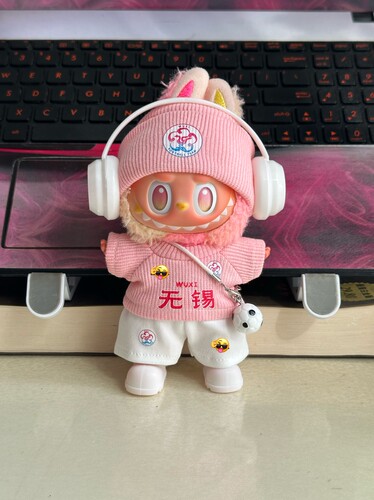 17cm玩偶衣服拉布布苏超无锡队球衣前方高能足球服Labubu一代娃衣