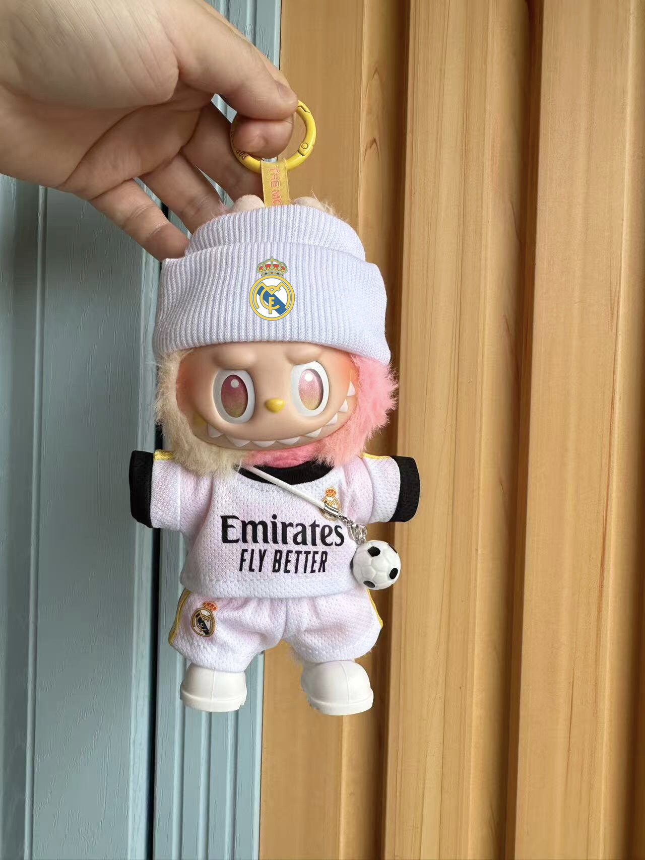 拉布布一二三代皇马球衣C罗足球服labubu3代新款娃衣17cm玩偶衣服,模玩/动漫/周边/娃圈三坑/桌游,潮玩娃衣,淘宝优惠券,粉丝福利购,淘宝优惠卷