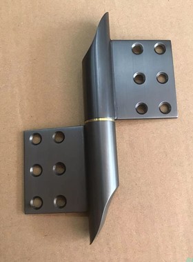 五寸加厚不锈钢旗形合页和谐号枪灰色黑色6孔防盗门重型脱卸铰链