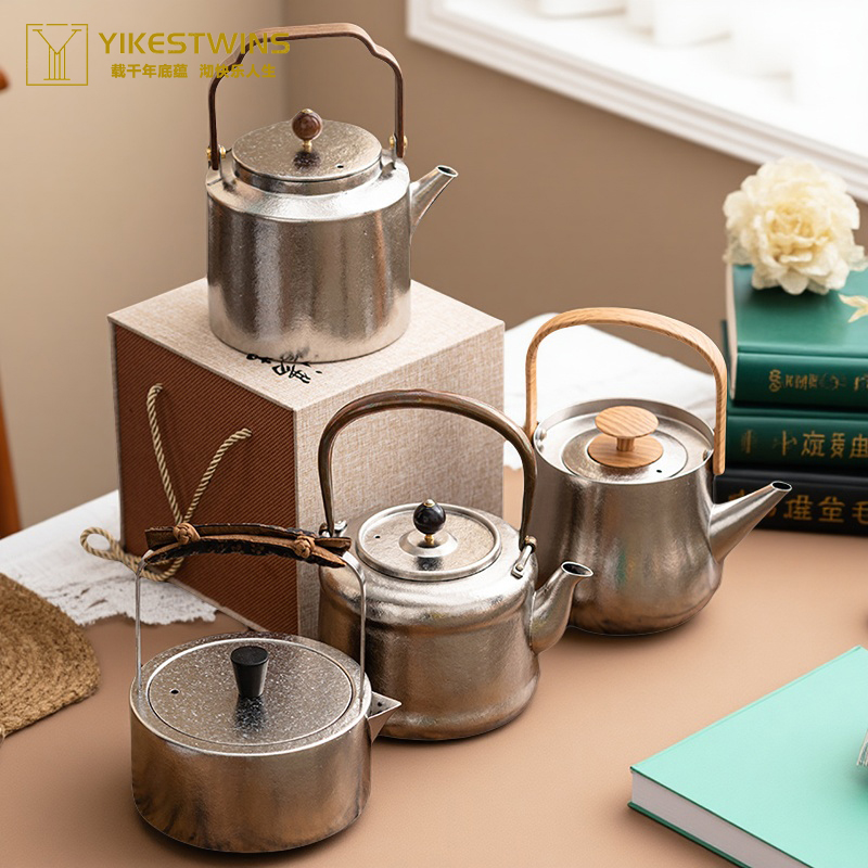 纯钛冰晶烧水壶大容量煮茶壶新款泡茶壶单壶家用电陶炉养生壶套装