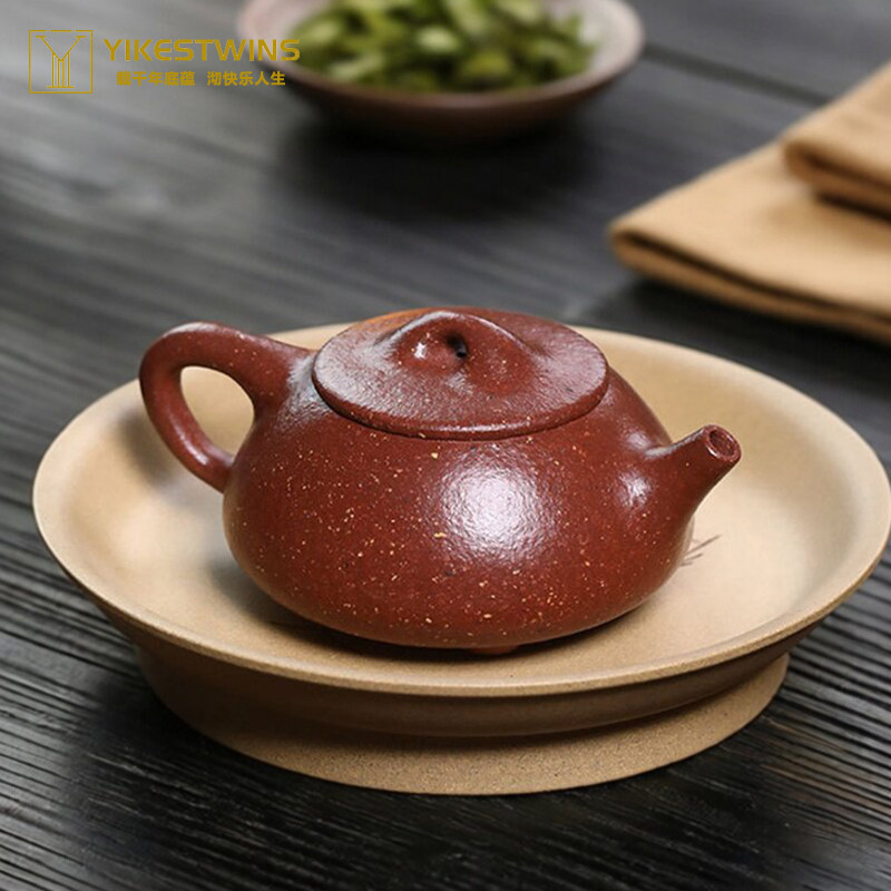 宜兴高端原矿无添加手工紫砂壶桃花泥景舟石飘家用茶具茶壶泡茶壶
