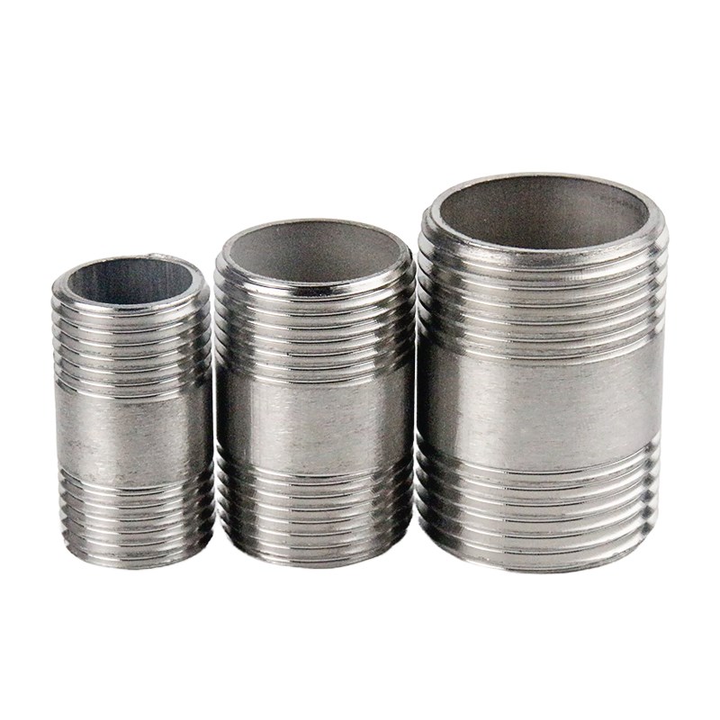 201/304不锈钢双头丝管外丝接头对丝外螺K纹管子外牙双接头外丝4