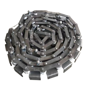 101.6大节距工业链条刮板机弯板链C2040 C2082传动用双节距滚子链