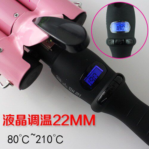 蛋卷头卷发棒大波浪水波纹28mm三排玉米烫电卷发器小功率宿舍大号