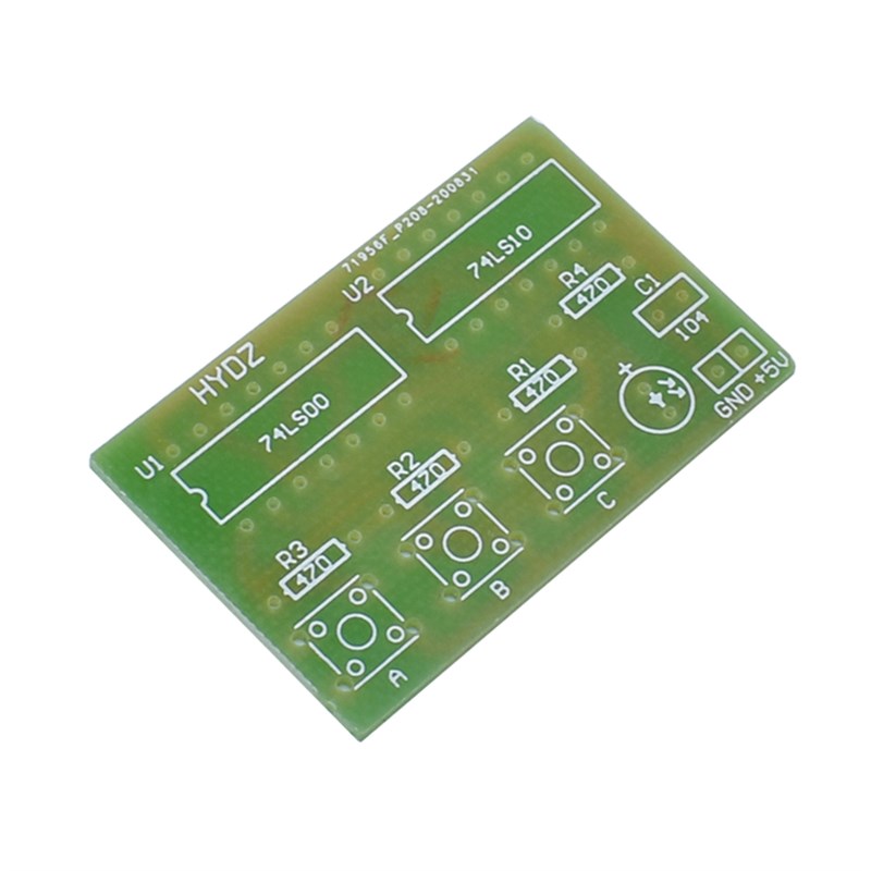 三人表决c器制作套件 三人表决器 或非门表决器 数字电路实验套件