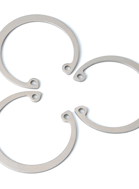 8-75孔用挡圈304不锈钢弹性挡圈卡簧C型卡环内卡