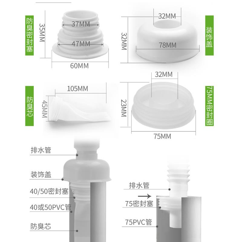 厨房下水道止回阀防反水