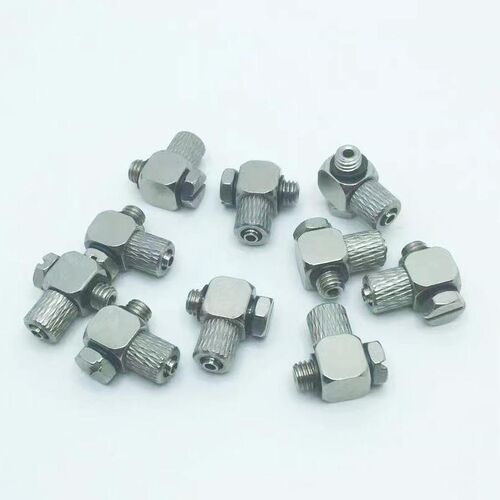SMC型金属微型外六角快拧锁紧迷你弯接头M-5HLH-4 M-5HLH-6PL4-M5