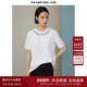 新款 曼德诗多色短袖 T恤2025秋季 纯色百搭高级感上衣