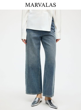 【商场同款】Marvalas2026春季新款牛仔裤100%棉直筒裤M61L1425