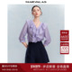 新款 曼德诗莱赛尔天丝衬衫 2025夏季 纯色荷叶边V领设计百搭衬衣女