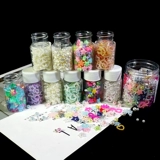 比彩 Небольшой и маленький смешанный жемчуг чисто белый имитация жемчужина DIY Crystal Drop Glue Shells Mobile Phone, чтобы поместить в Тайваньские океанские аксессуары