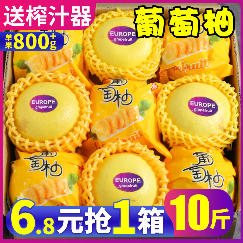 现货福建黄金葡萄柚新鲜水果柚子黄肉爆汁甜蜜平和10斤礼盒装包邮