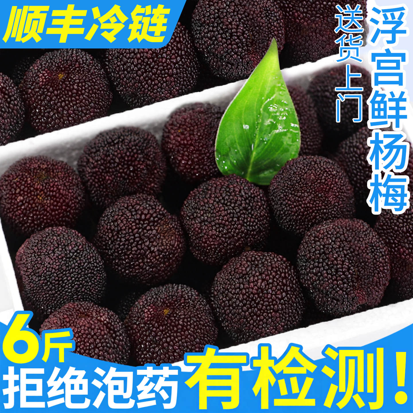 顺丰浮宫鲜杨梅新鲜水果鲜果现摘现发福建漳州大果孕妇包邮净重