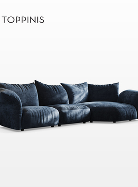 Toppinis花瓣沙发客厅简约现代设计师意大利意式高端弧形转角沙发
