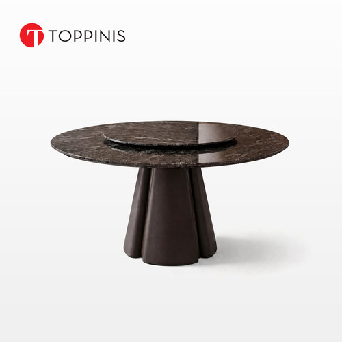 Toppinis意式天然奢石圆形餐桌