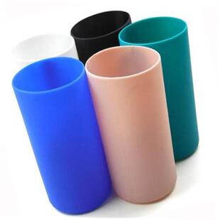 上班族杯套万能硅胶保护套通用玻璃杯防摔防烫防滑水杯套橡胶外套