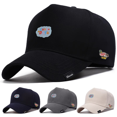 【官网正品】HUMAN WEEH卡通刺绣时尚简约鸭舌帽弯檐软顶通用透气