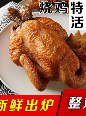 百年传承符离集鲜烧鸡整只800g卤味熟食休闲真空香辣五香即食手撕