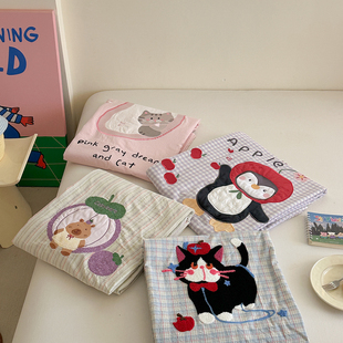 2025新款全棉被套单件纯棉被罩单人学生150x200x230cm被单三件套