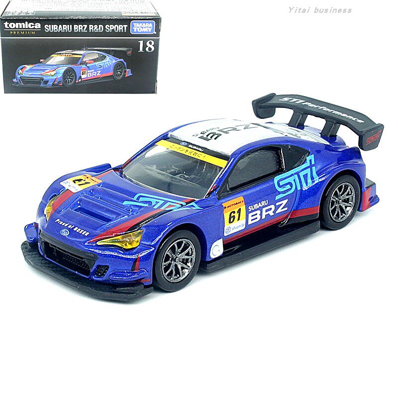 tomy多美卡合金汽车模型玩具旗舰版黑盒tp-18斯巴鲁subaru brz