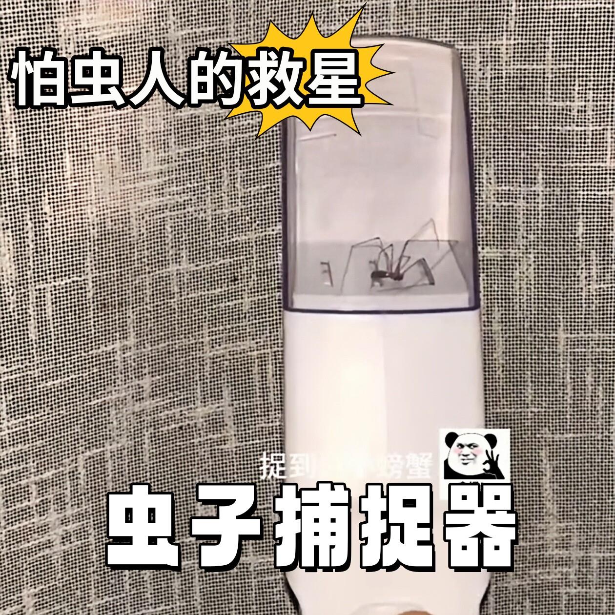 手持式昆虫捕捉神器 轻松抓蟑螂蜜蜂工具 黑白蓝黄四色昆虫夹