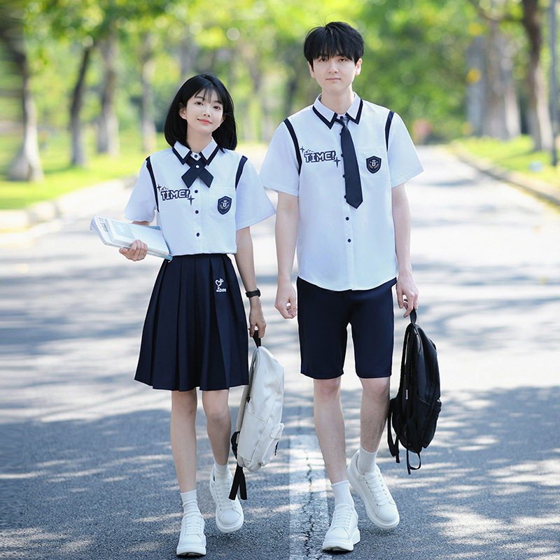 小学初高中学生班服夏季英伦学院风诗歌朗诵合唱演出服毕业照校服