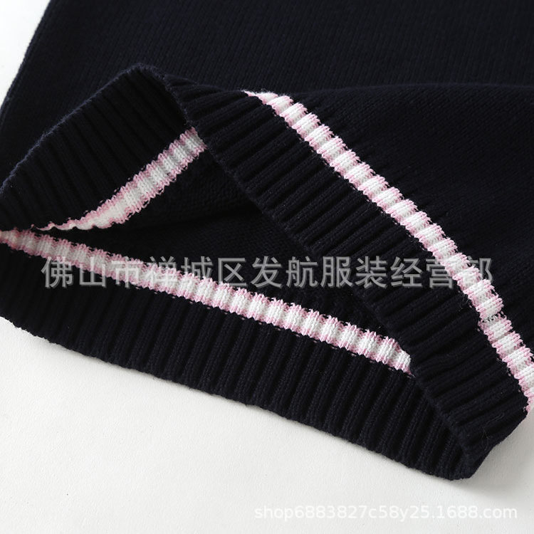 中小学生校服幼儿园园服班服女童毛衣针织衫背心马甲春秋款408