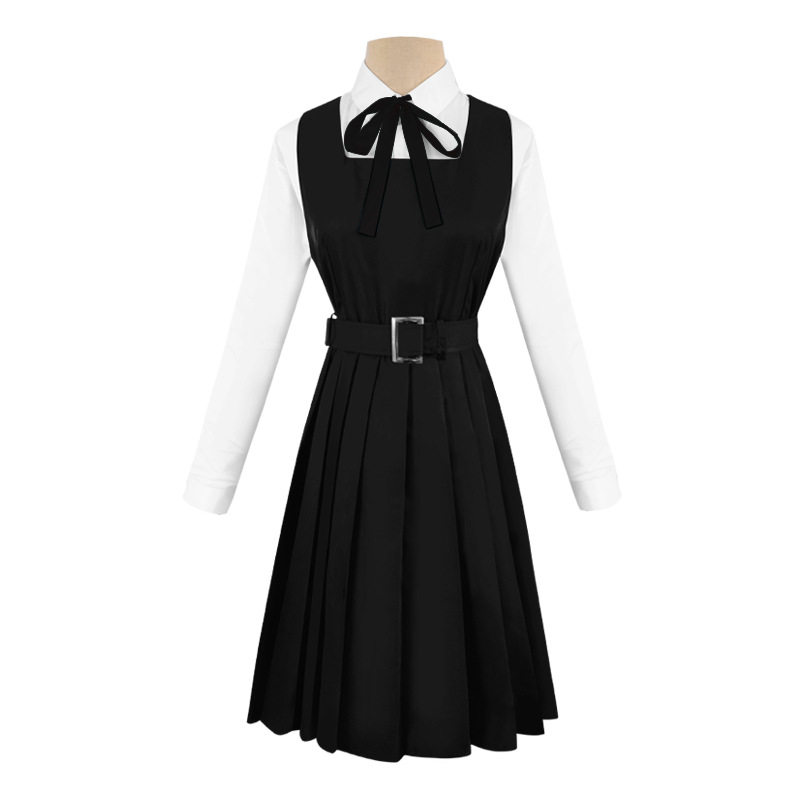 2023电锯人cos三鹰朝制服校服百褶裙cosplay链锯人战争恶魔学院风