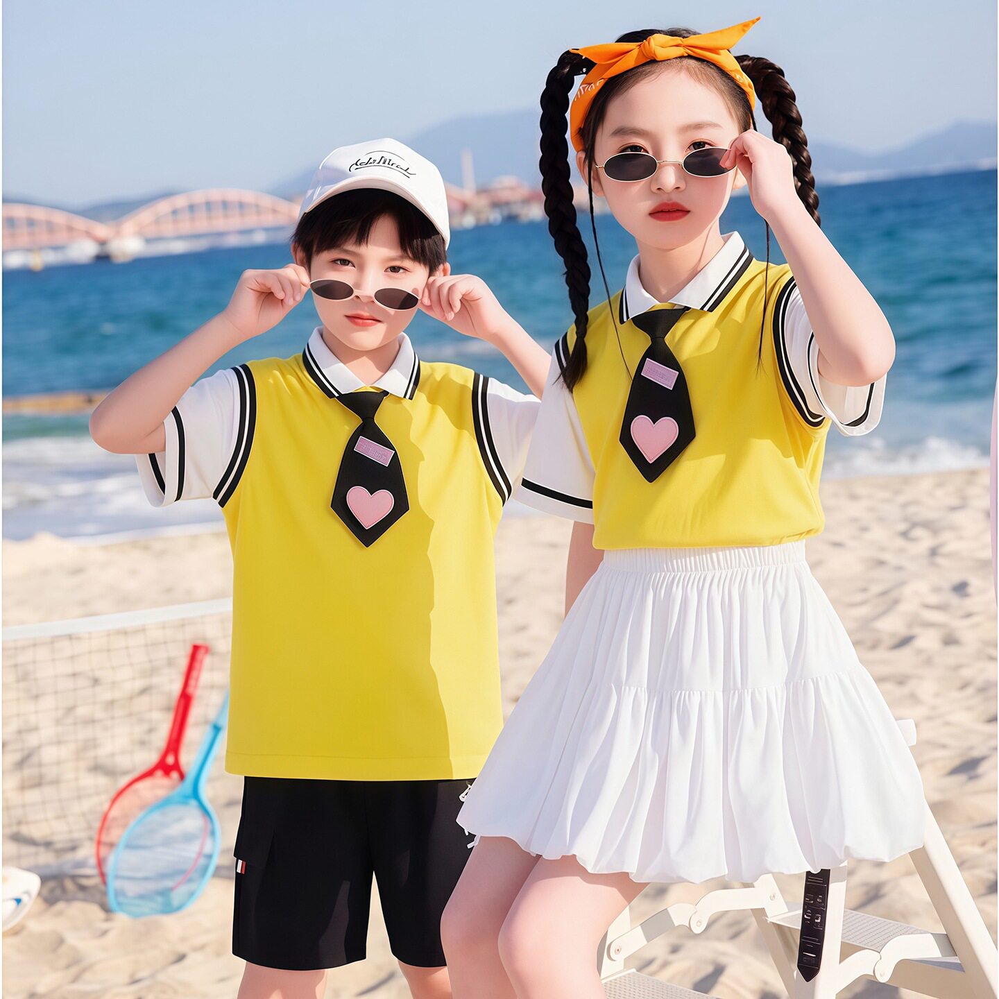 小学生新款夏季班服幼儿园学院风园服儿童运动会演出服校服毕业服