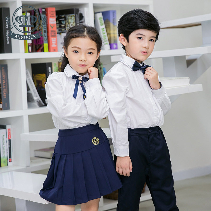 幼儿园园服春秋学院风班服小学生校服男女童衬衣套装儿童校园服装