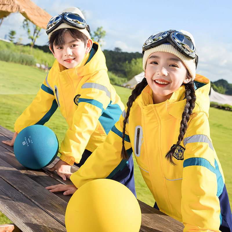 幼儿园园服秋冬装冲锋衣三件套五件套一年级班服小学生校服套装冬