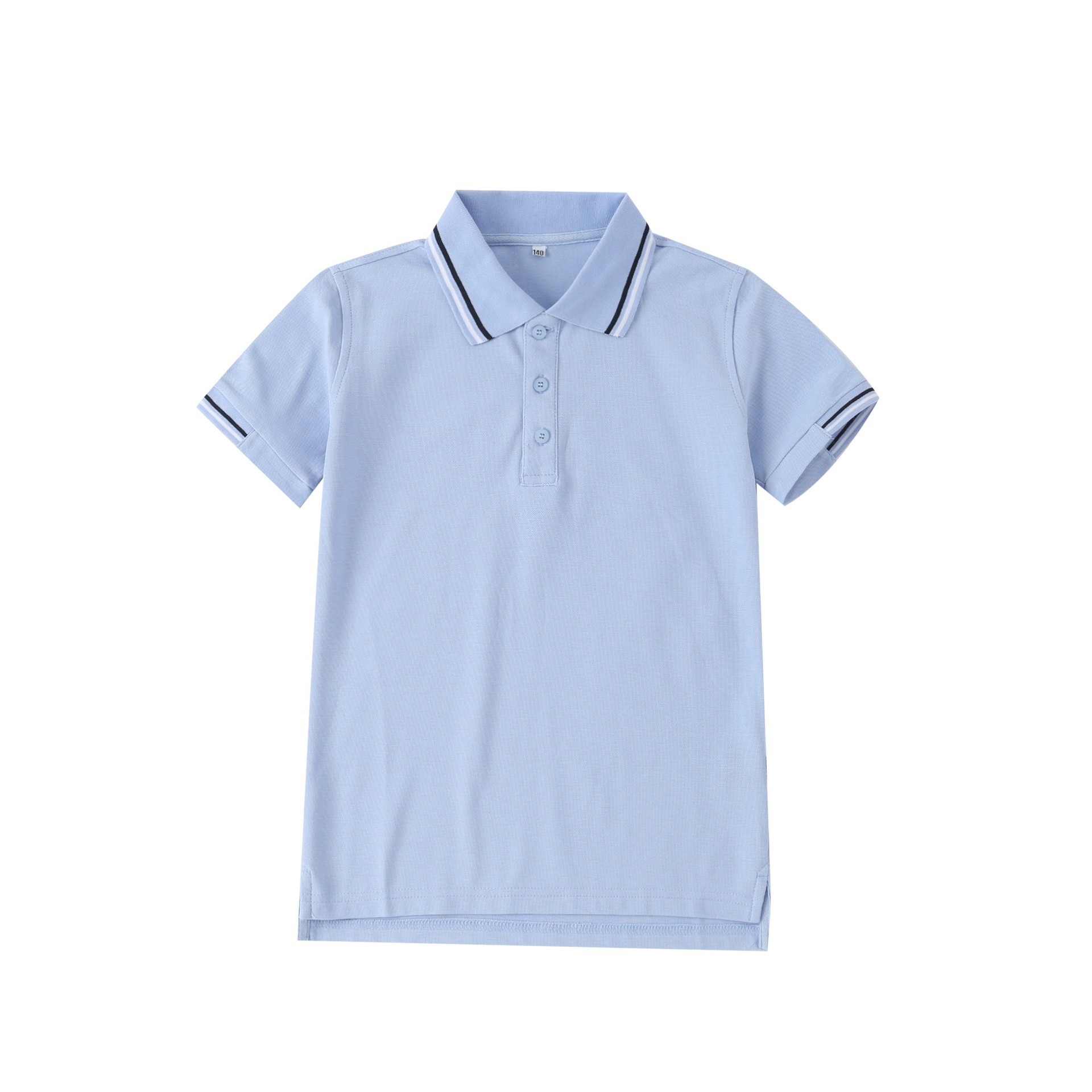 学生校服英伦风园服班服袖口半螺旋纹男女童夏季短袖T恤POLO