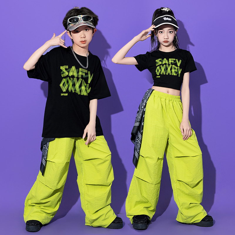 街舞儿童潮服hiphop童装少儿架子鼓六一演出服男童爵士舞服装