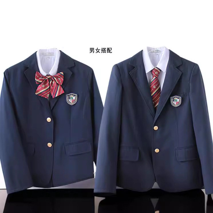 日系正统JK西装男女西服外套初中学生校服班服职业正装 一件代发