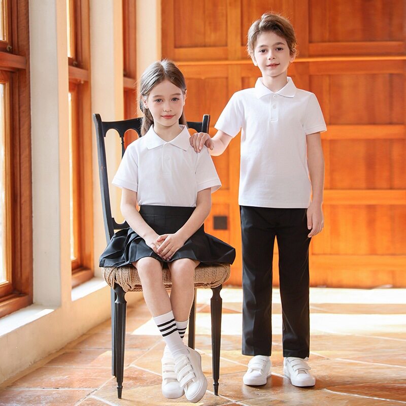 儿童运动会班服小学生夏季POLO衫校服套装幼儿园园服中大童演出服