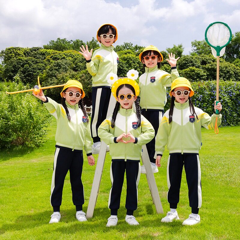 班服小学生校服春秋装三件套学院风儿童运动服套装学生幼儿园园服