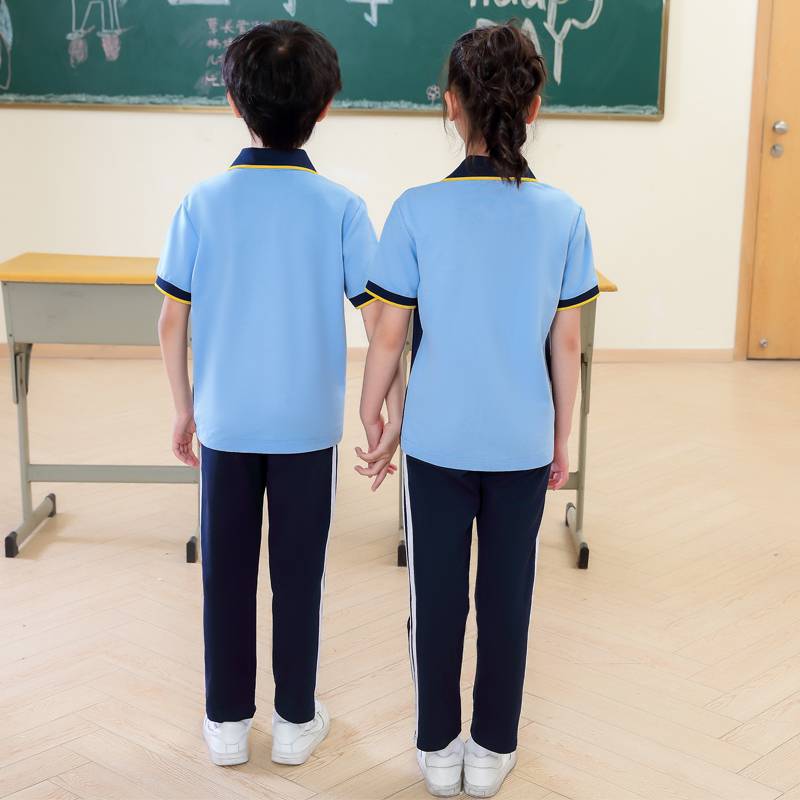校服套装中学生初中生学院风班服高中短袖T恤男女团体裤子运动服