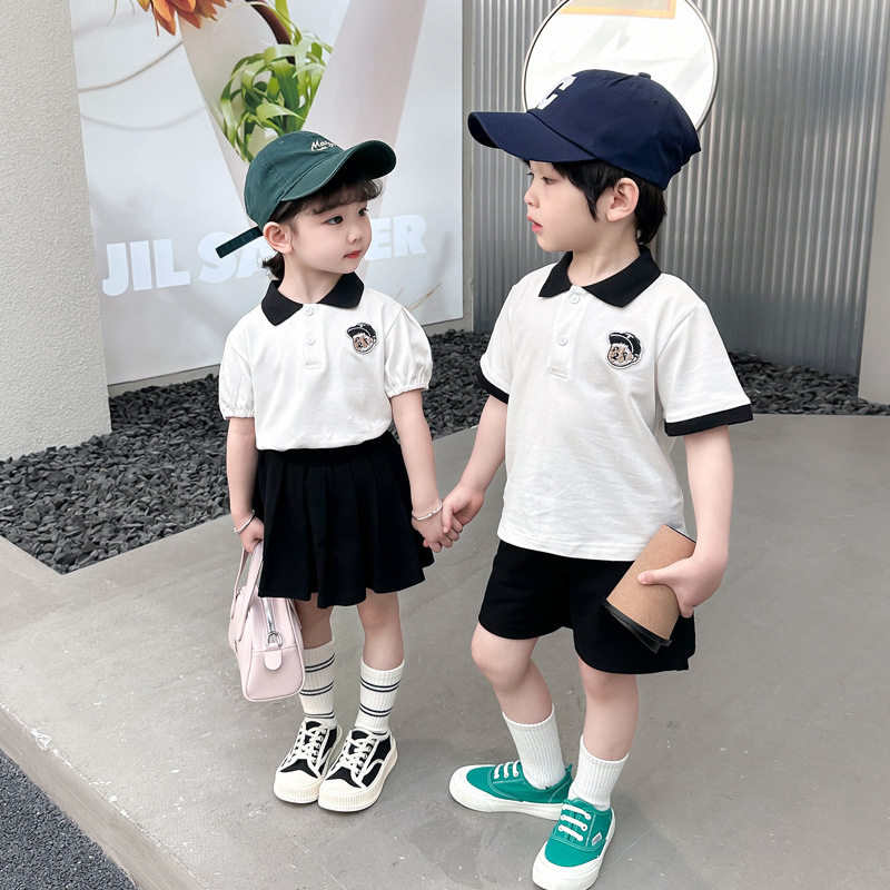男童学院风夏季套装2026新款女童校服园服幼儿园运动会儿童演出服