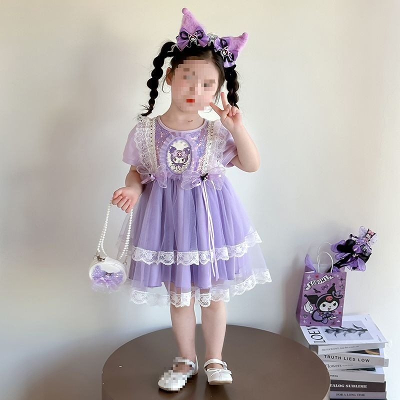 女童连衣裙夏装2025新款儿童裙子夏季库洛米公主裙女孩洛丽塔
