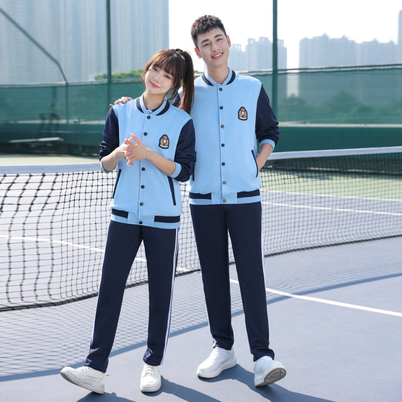 春秋季中小学生校服三件套高中生男女军训服初中生班服运动服套装