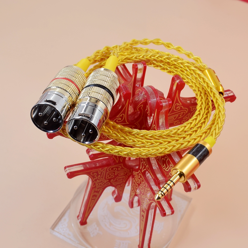 3.5转xlr平衡卡农线连接音响