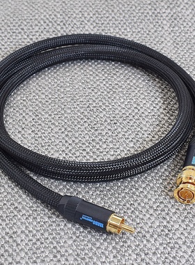 HIFI发烧级高保真音质纯银线BNC RCA同轴线S/PDIF COAXIAL音频线75欧姆数字同轴RCA时钟线数位同轴时钟线