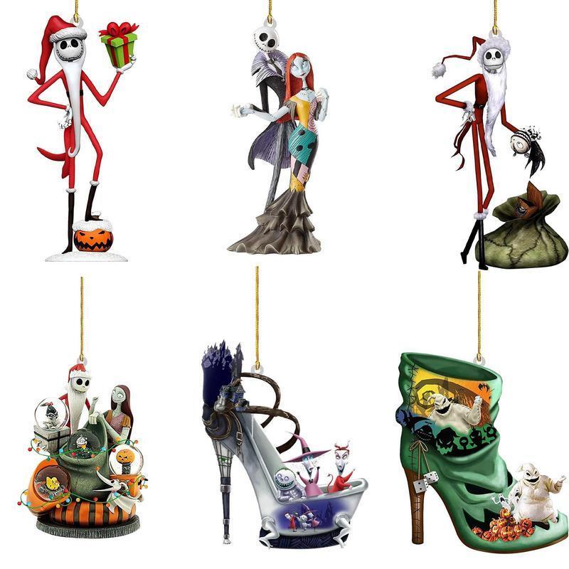 Nightmare Before Christmas Jack And Sally Hanging Ornament