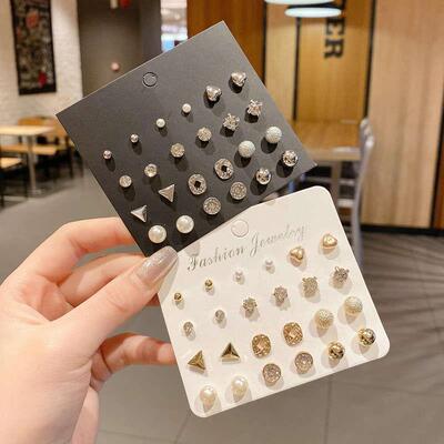 Mixed Earrings Set Earrings for Women Girls Ear Studs 耳钉