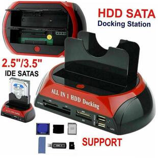Dual All In 1 Hd/HDD Dock/Docking Station Hard Disk/Drive Hd